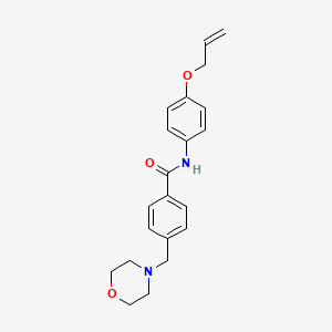 molecular formula C21H24N2O3 B4234464 N-[4-(allyloxy)phenyl]-4-(4-morpholinylmethyl)benzamide 