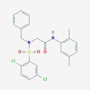 2-{benzyl[(2,5-dichlorophenyl)sulfonyl]amino}-N-(2,5-dimethylphenyl)acetamide