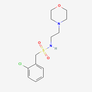 molecular formula C13H19ClN2O3S B4234522 1-(2-chlorophenyl)-N-[2-(4-morpholinyl)ethyl]methanesulfonamide CAS No. 827621-54-5