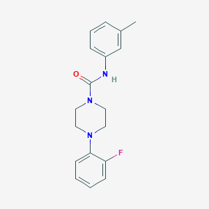 molecular formula C18H20FN3O B4234564 4-(2-fluorophenyl)-N-(3-methylphenyl)-1-piperazinecarboxamide 