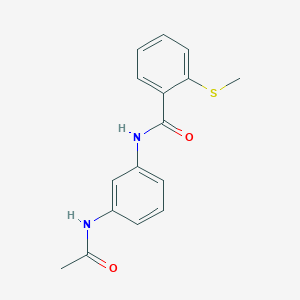 N-[3-(acetylamino)phenyl]-2-(methylthio)benzamide