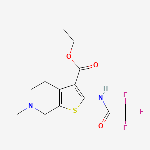 molecular formula C13H15F3N2O3S B4234590 ethyl 6-methyl-2-[(trifluoroacetyl)amino]-4,5,6,7-tetrahydrothieno[2,3-c]pyridine-3-carboxylate 