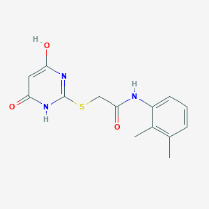 molecular formula C14H15N3O3S B4234605 N-(2,3-dimethylphenyl)-2-[(6-hydroxy-4-oxo-1,4-dihydro-2-pyrimidinyl)thio]acetamide 