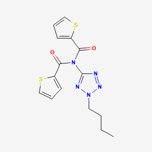 molecular formula C15H15N5O2S2 B4234649 N-(2-butyl-2H-tetrazol-5-yl)-N-(2-thienylcarbonyl)-2-thiophenecarboxamide 
