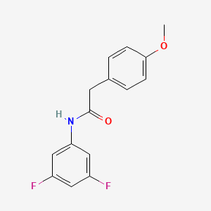 molecular formula C15H13F2NO2 B4234657 N-(3,5-difluorophenyl)-2-(4-methoxyphenyl)acetamide 
