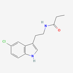 molecular formula C13H15ClN2O B4234685 N-[2-(5-chloro-1H-indol-3-yl)ethyl]propanamide 