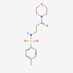 4-methyl-N-[3-(4-morpholinyl)-3-oxopropyl]benzenesulfonamide