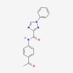 molecular formula C17H14N4O2 B4234699 N-(4-acetylphenyl)-1-phenyl-1H-1,2,4-triazole-3-carboxamide 