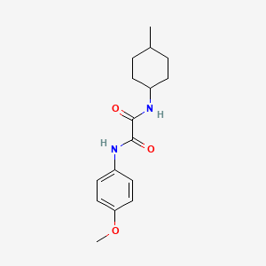 molecular formula C16H22N2O3 B4234718 N-(4-methoxyphenyl)-N'-(4-methylcyclohexyl)ethanediamide 