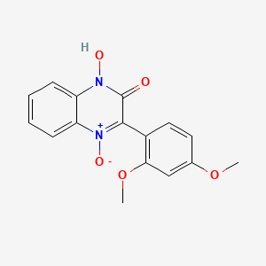 3-(2,4-dimethoxyphenyl)-1-hydroxy-2(1H)-quinoxalinone 4-oxide
