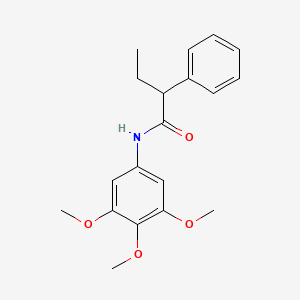 molecular formula C19H23NO4 B4234814 2-phenyl-N-(3,4,5-trimethoxyphenyl)butanamide 