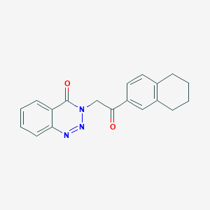 molecular formula C19H17N3O2 B4234832 3-[2-oxo-2-(5,6,7,8-tetrahydro-2-naphthalenyl)ethyl]-1,2,3-benzotriazin-4(3H)-one 