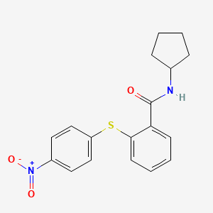 N-cyclopentyl-2-[(4-nitrophenyl)thio]benzamide