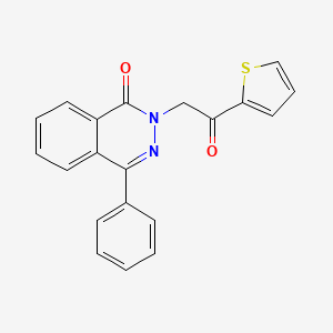 molecular formula C20H14N2O2S B4234906 2-[2-oxo-2-(2-thienyl)ethyl]-4-phenyl-1(2H)-phthalazinone 