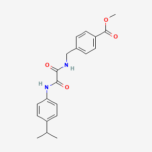 molecular formula C20H22N2O4 B4234913 methyl 4-({[[(4-isopropylphenyl)amino](oxo)acetyl]amino}methyl)benzoate 