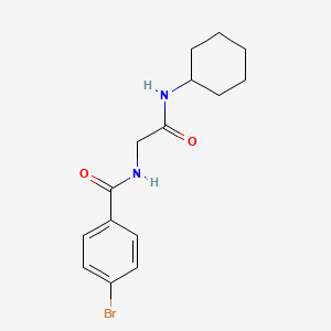 molecular formula C15H19BrN2O2 B4234920 4-溴-N-[2-(环己基氨基)-2-氧代乙基]苯甲酰胺 