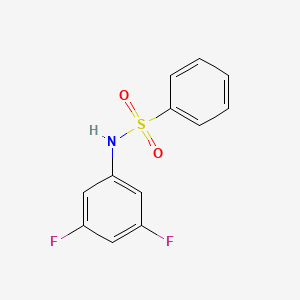 molecular formula C12H9F2NO2S B4234987 N-(3,5-二氟苯基)苯磺酰胺 