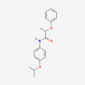 molecular formula C18H21NO3 B4235007 N-(4-isopropoxyphenyl)-2-phenoxypropanamide 