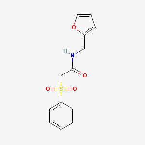 N-(2-furylmethyl)-2-(phenylsulfonyl)acetamide