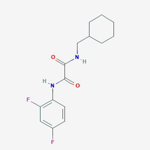molecular formula C15H18F2N2O2 B4235025 N-(cyclohexylmethyl)-N'-(2,4-difluorophenyl)ethanediamide 