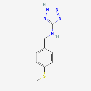molecular formula C9H11N5S B4235046 N-[4-(methylthio)benzyl]-2H-tetrazol-5-amine 