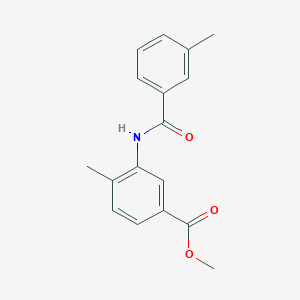 molecular formula C17H17NO3 B4235062 methyl 4-methyl-3-[(3-methylbenzoyl)amino]benzoate 