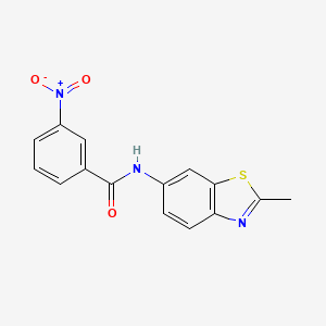 N-(2-methyl-1,3-benzothiazol-6-yl)-3-nitrobenzamide
