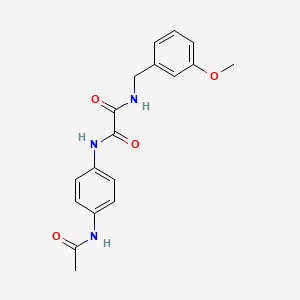 molecular formula C18H19N3O4 B4235076 N-[4-(acetylamino)phenyl]-N'-(3-methoxybenzyl)ethanediamide 