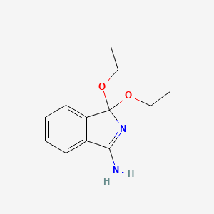 molecular formula C12H16N2O2 B4235167 1,1-diethoxy-1H-isoindol-3-amine CAS No. 23395-07-5