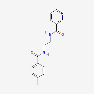 molecular formula C16H17N3O2 B4235203 N-{2-[(4-methylbenzoyl)amino]ethyl}nicotinamide 