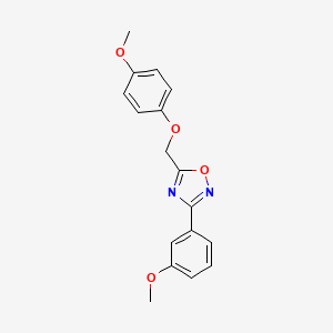 5-[(4-methoxyphenoxy)methyl]-3-(3-methoxyphenyl)-1,2,4-oxadiazole