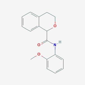 molecular formula C17H17NO3 B4235256 N-(2-methoxyphenyl)-3,4-dihydro-1H-isochromene-1-carboxamide 