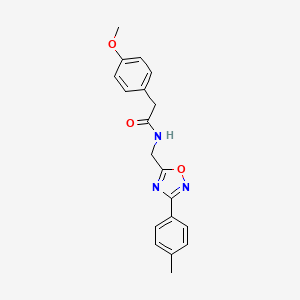 2-(4-methoxyphenyl)-N-{[3-(4-methylphenyl)-1,2,4-oxadiazol-5-yl]methyl}acetamide