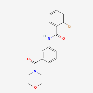 molecular formula C18H17BrN2O3 B4235399 2-bromo-N-[3-(4-morpholinylcarbonyl)phenyl]benzamide 