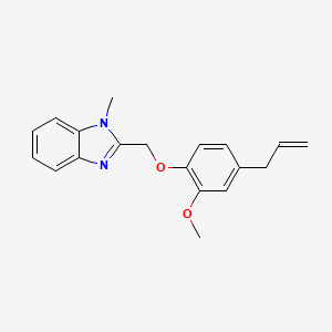 molecular formula C19H20N2O2 B4235412 2-[(4-allyl-2-methoxyphenoxy)methyl]-1-methyl-1H-benzimidazole 