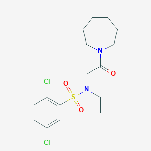 N-[2-(1-azepanyl)-2-oxoethyl]-2,5-dichloro-N-ethylbenzenesulfonamide
