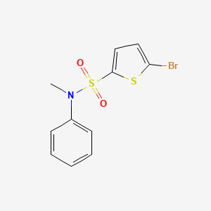 molecular formula C11H10BrNO2S2 B4235444 5-bromo-N-methyl-N-phenyl-2-thiophenesulfonamide 