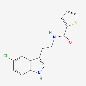 molecular formula C15H13ClN2OS B4235467 N-[2-(5-chloro-1H-indol-3-yl)ethyl]-2-thiophenecarboxamide 