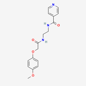 molecular formula C17H19N3O4 B4235481 N-(2-{[2-(4-methoxyphenoxy)acetyl]amino}ethyl)isonicotinamide 