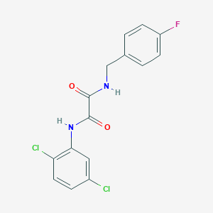 molecular formula C15H11Cl2FN2O2 B4235516 N-(2,5-dichlorophenyl)-N'-(4-fluorobenzyl)ethanediamide 