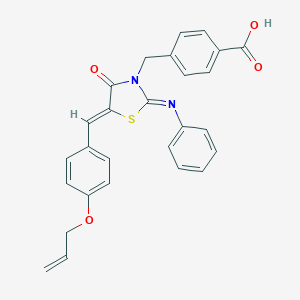 4-{[5-[4-(Allyloxy)benzylidene]-4-oxo-2-(phenylimino)-1,3-thiazolidin-3-yl]methyl}benzoic acid