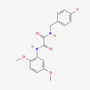 molecular formula C17H17FN2O4 B4235543 N-(2,5-dimethoxyphenyl)-N'-(4-fluorobenzyl)ethanediamide 
