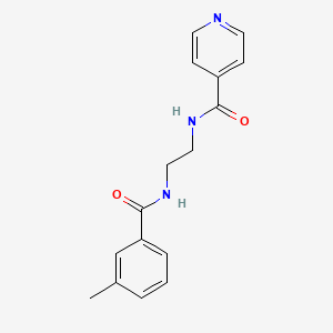 molecular formula C16H17N3O2 B4235572 N-{2-[(3-methylbenzoyl)amino]ethyl}isonicotinamide 