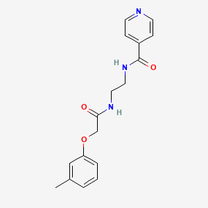 molecular formula C17H19N3O3 B4235600 N-(2-{[2-(3-methylphenoxy)acetyl]amino}ethyl)isonicotinamide 
