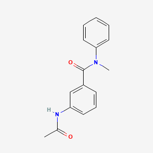 molecular formula C16H16N2O2 B4235604 3-(acetylamino)-N-methyl-N-phenylbenzamide 