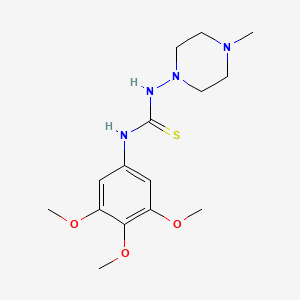 N-(4-methyl-1-piperazinyl)-N'-(3,4,5-trimethoxyphenyl)thiourea