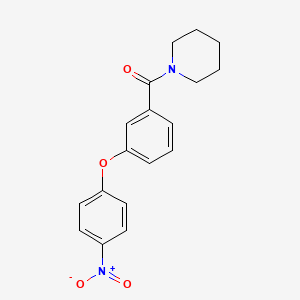 1-[3-(4-nitrophenoxy)benzoyl]piperidine
