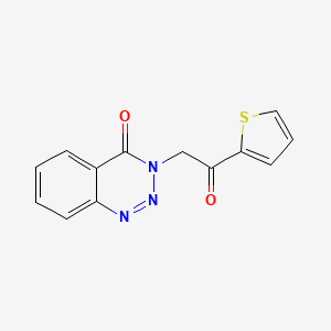 molecular formula C13H9N3O2S B4235719 3-[2-oxo-2-(2-thienyl)ethyl]-1,2,3-benzotriazin-4(3H)-one 
