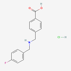 4-{[(4-fluorobenzyl)amino]methyl}benzoic acid hydrochloride