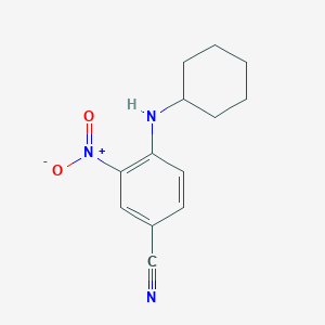 4-(cyclohexylamino)-3-nitrobenzonitrile